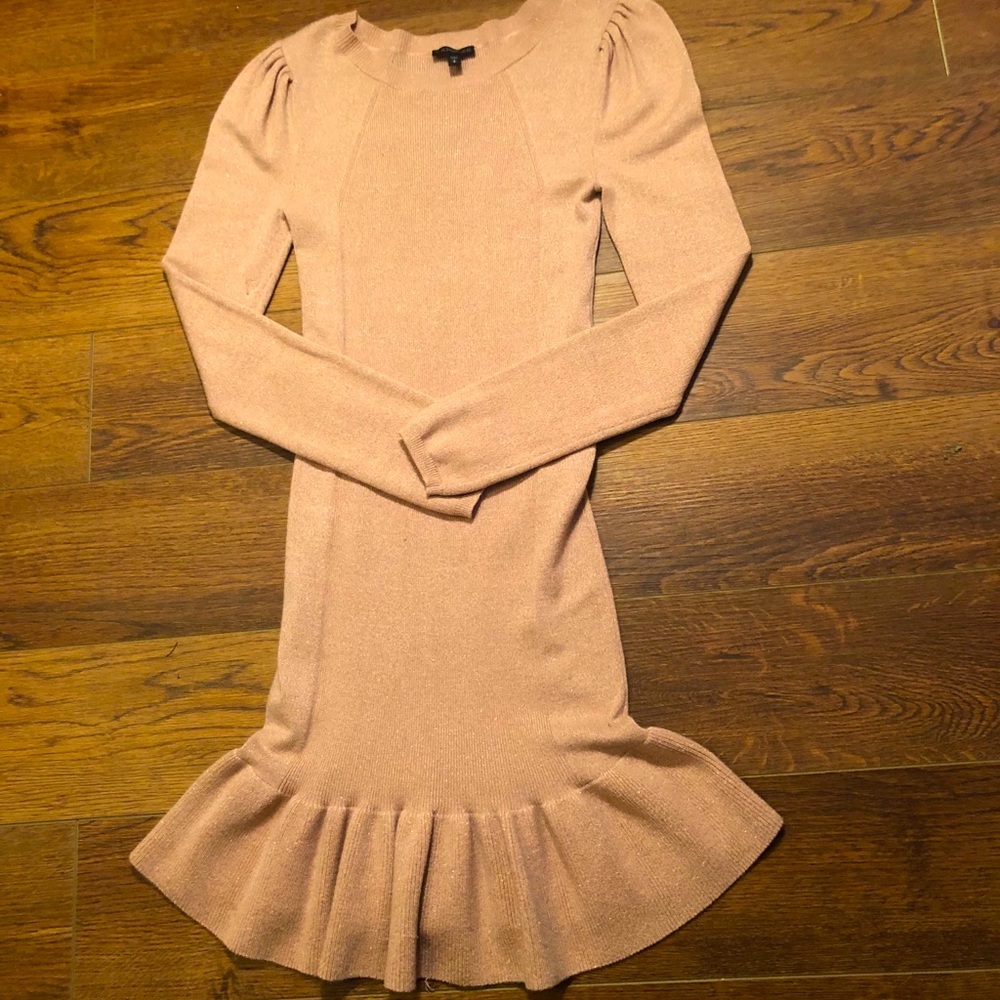 Express champagne sweater dress